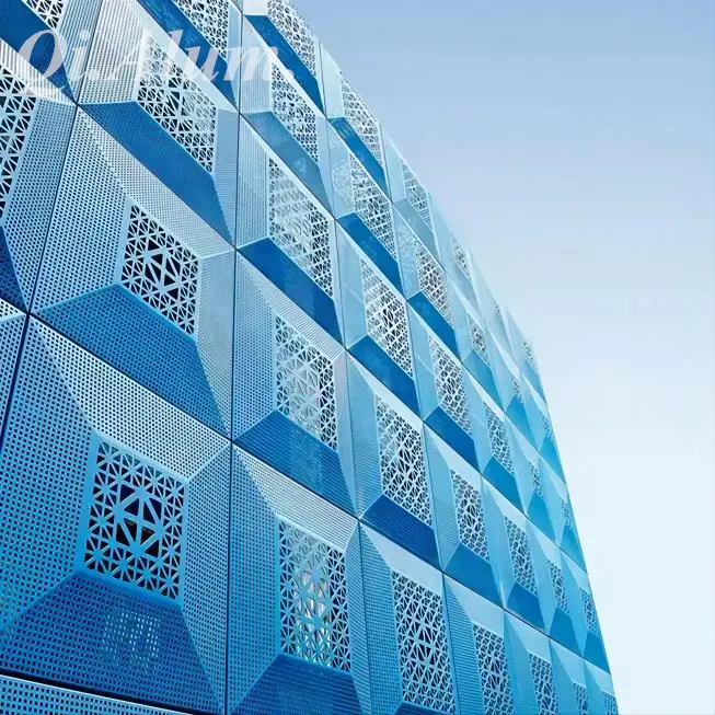 AA3003 Material Interior Ceiling Decorative Aluminum Perforated Panels — Foshan Qi Aluminum Decorative Materials Co., Ltd