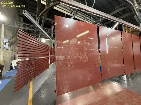 Aluminium Punching Wall Facade Tile Perforated Panel