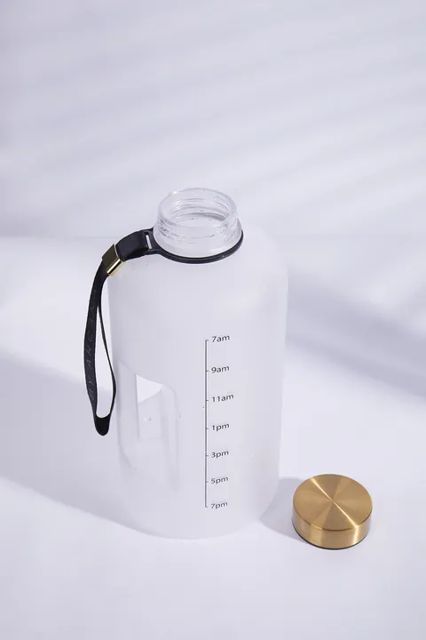 Half Gallon Water Bottle with Time Marker — Motivational Water Bottle from Ami Houseware photo 2