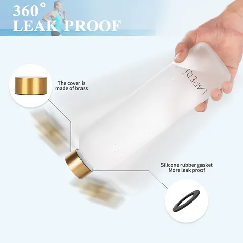 32oz Tritan BPA Free Water Bottle with time marker — Plastic Water Bottle from Ami Houseware photo 3