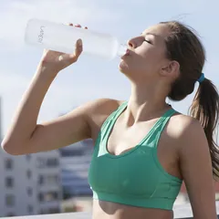 32oz Tritan  BPA Free Water Bottle with time marker — Plastic Water Bottle from Ami Houseware photo 7