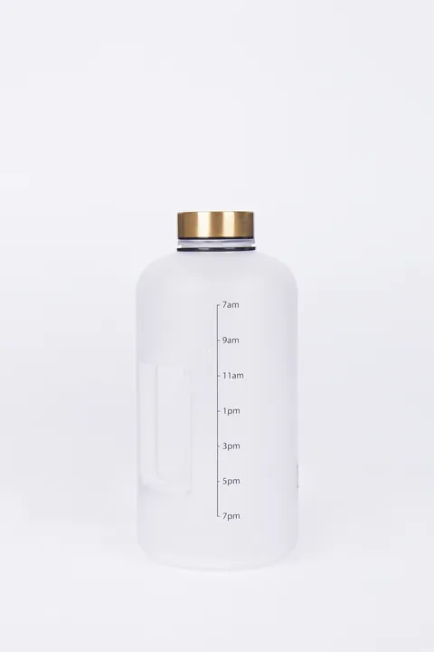 Half Gallon Water Bottle with Time Marker — Motivational Water Bottle from Ami Houseware