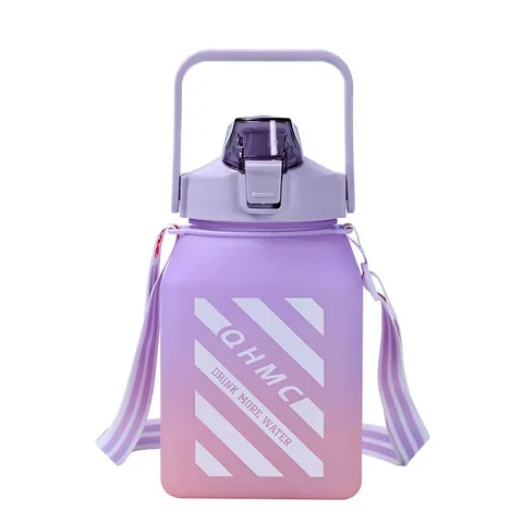 Custom Botol Minum Anak 1500ml Gym Frosted Water Bottle Plastic Gallon Motivational Water Jug Bottle With Straw — Motivational Water Bottle from Ami Houseware photo 8