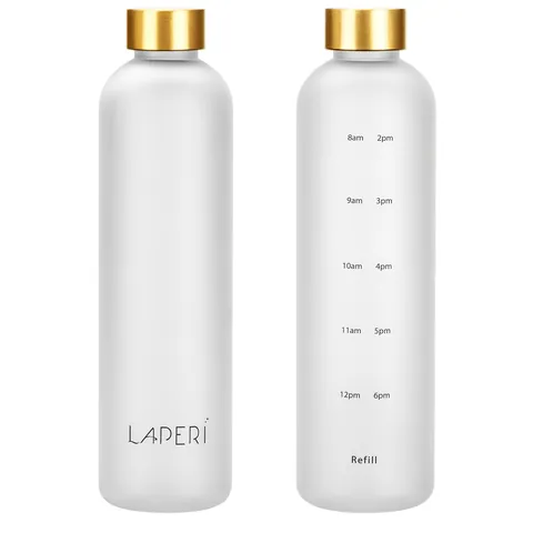 32oz Tritan  BPA Free Water Bottle with time marker — Plastic Water Bottle from Ami Houseware