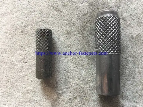 M12-1/2″ automatic feeding drop in anchor sleeve knurling machine — detail 1