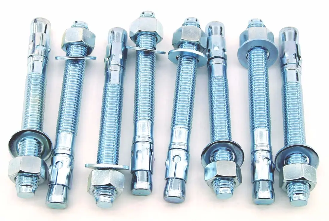 Carbon steel concrete wedge anchors