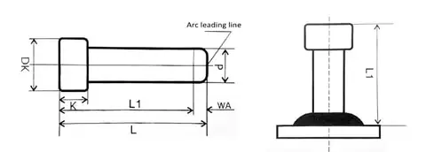 Carbon steel Weld studs nail automatic making machine — detail 1