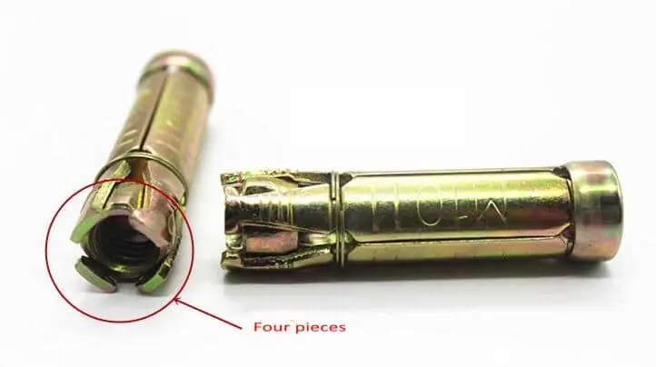 M8 4PCS Heavy duty shield anchor nuts made by nuts forging machine