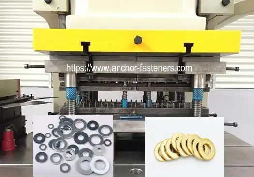 Lift anchor plain washer progressive feeding making sets