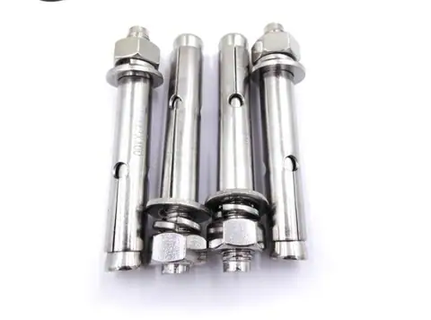 Stainless steel expansion bolts sleeve anchor with hex nut spring washer