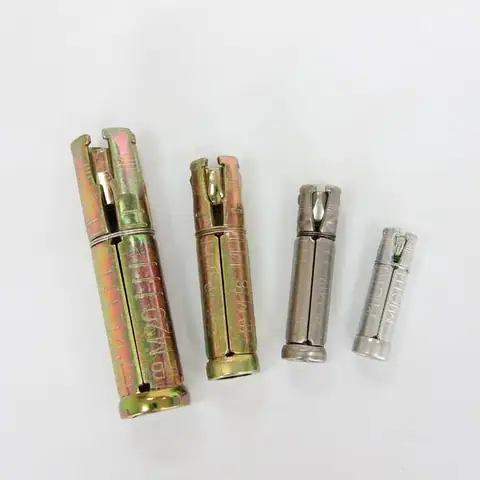 Yellow zinc plated 4 pcs Heavy duty shield anchor — detail 1