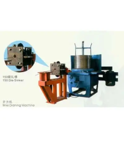 Belt wire flattening drawing machine for making spring lock washer