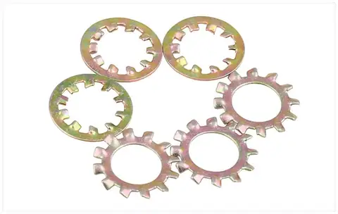 Internal external tooth gasket multi-tooth washer stamping press — detail 3