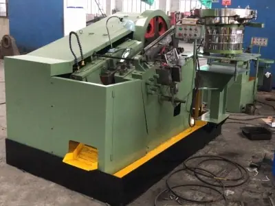 Big plum head ribs cement nail screw thread rolling machine