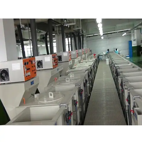 Manual individual zinc plating production line