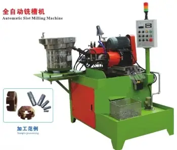 Automatic castle nut slot milling machine