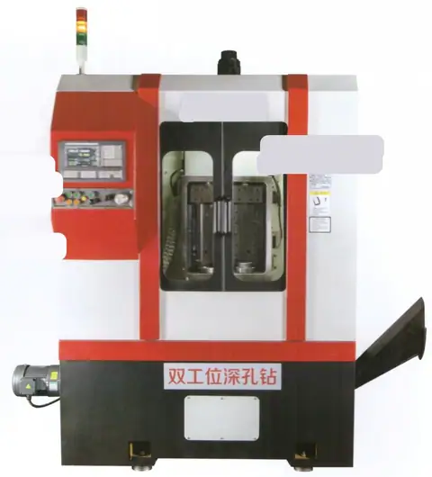 High efficiency double station deep hole drilling machine