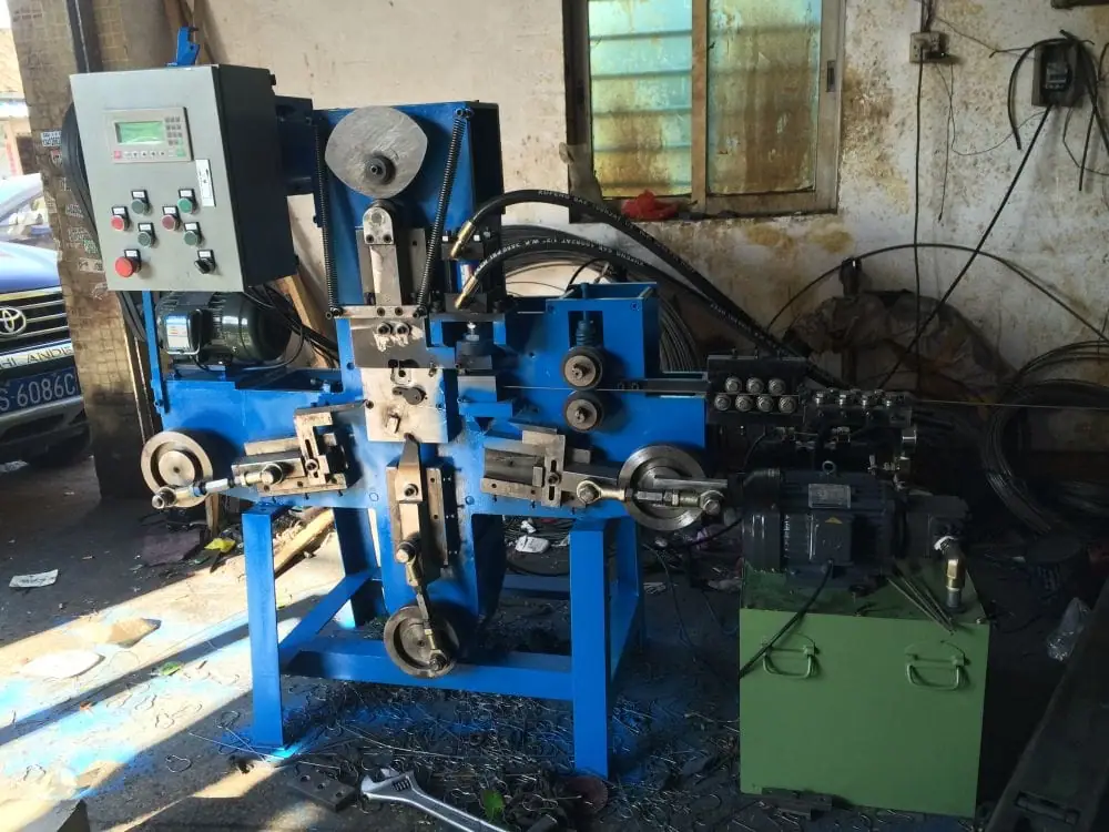 14mm double chain buckle bending weaving machine