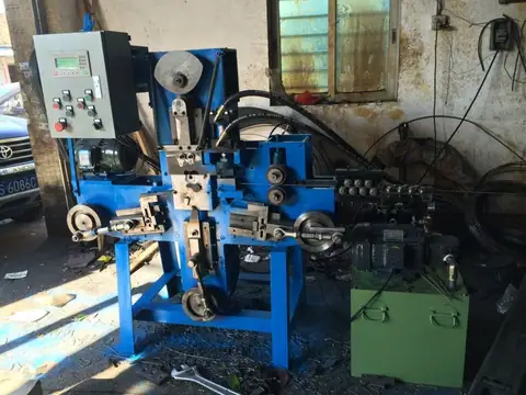 14mm double chain buckle bending weaving machine