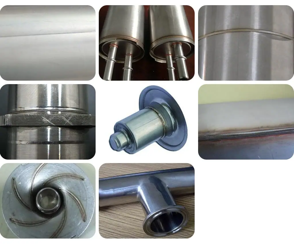 Parts welded by AMR Continuous automatic feeding laser welding machine