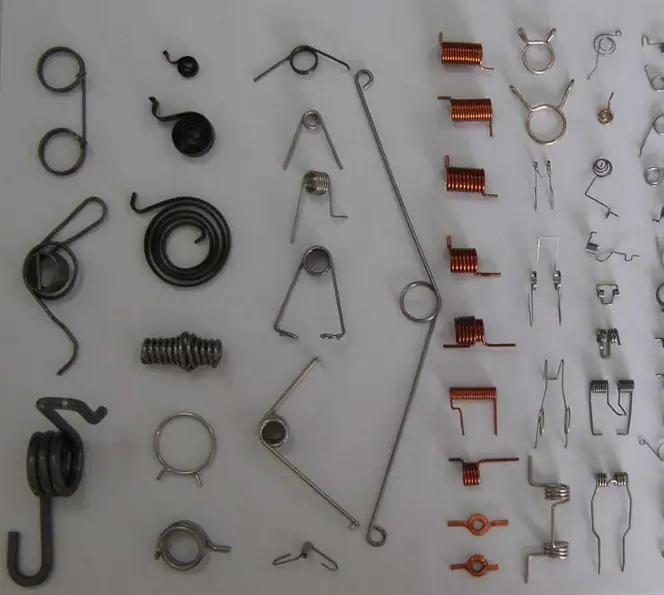 Spring parts made by ASF-25T 12 Axles Camless High Speed Spring Production Machine