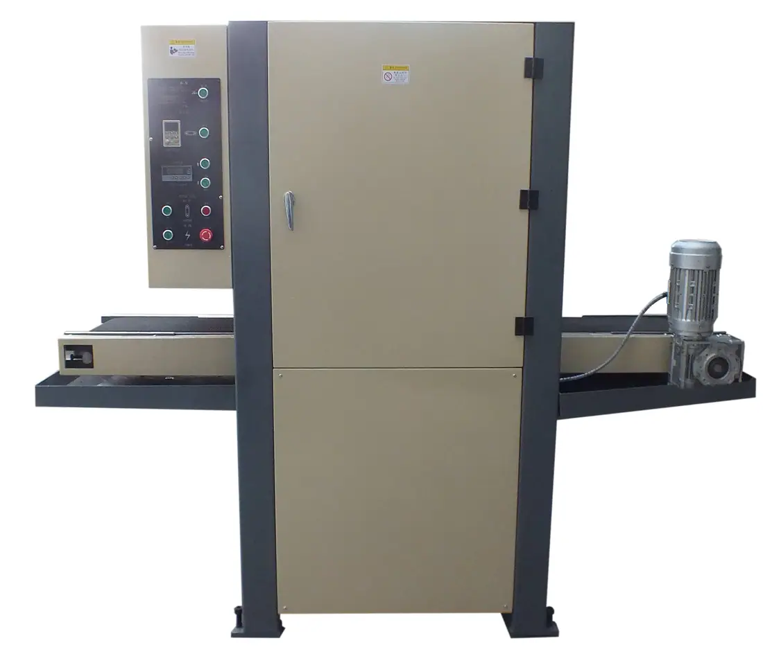 Flat surface deburring machine
