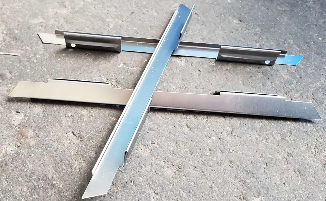 Sheet metal strip bending forming boring stamping die