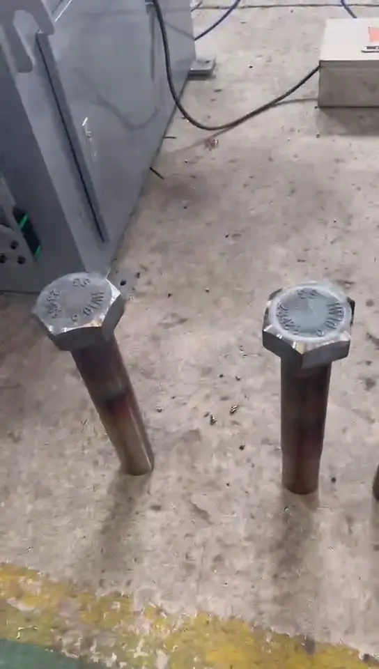 Hex bolt head automatic chamfering machine made samples