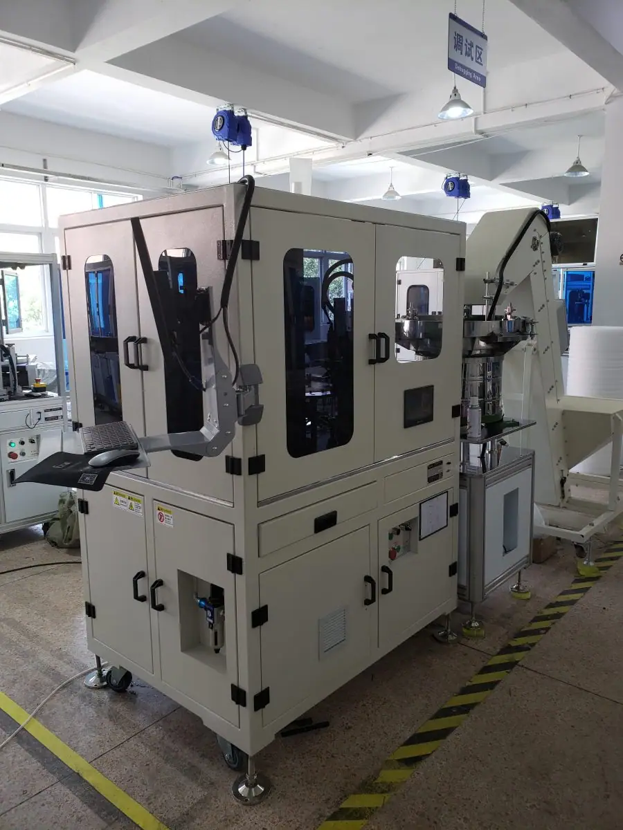 Suspended hanging turntable screws optics sorting inspection machine