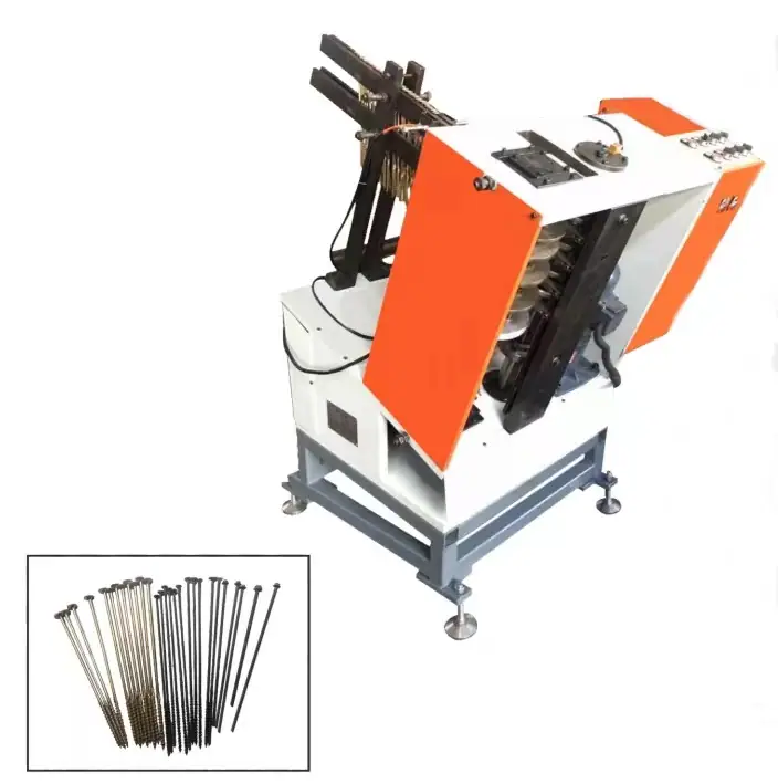 Vertical bent bolt shafts parts straightening machine