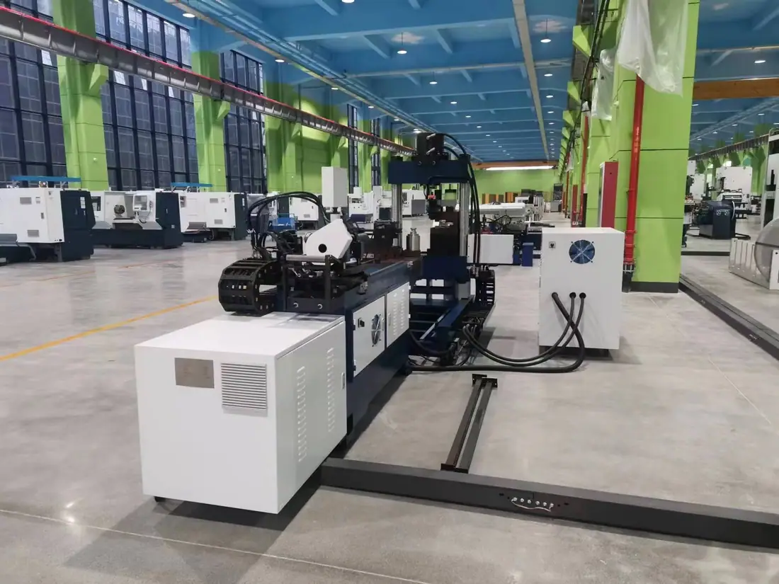 10-20mm fully automatic copper rod processing machine with bending, flattening, cutting and punching