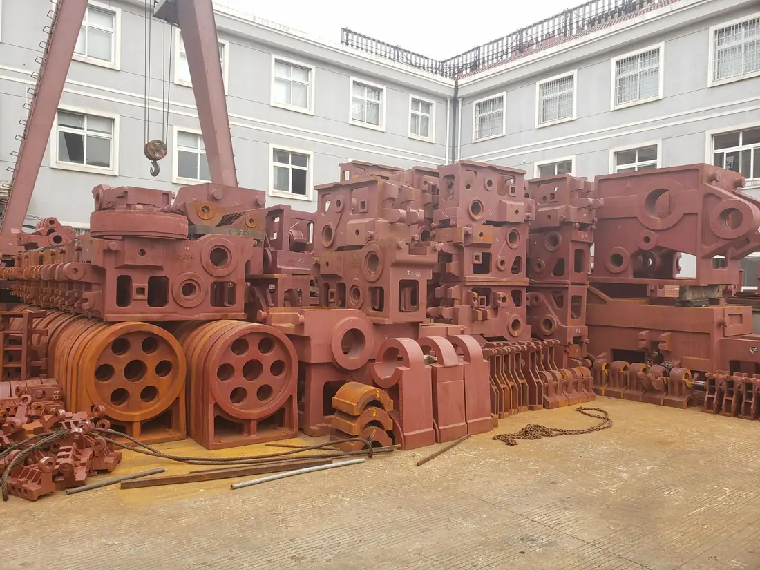 Fastener cold heading machine castings natural aging stress relief