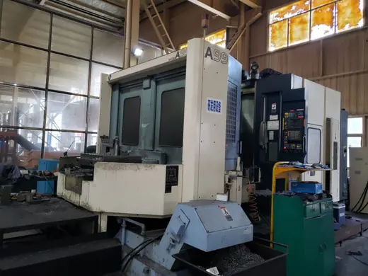 Horizontal boring machine used for machine body work at the Anchors Machinery works in Ningbo China