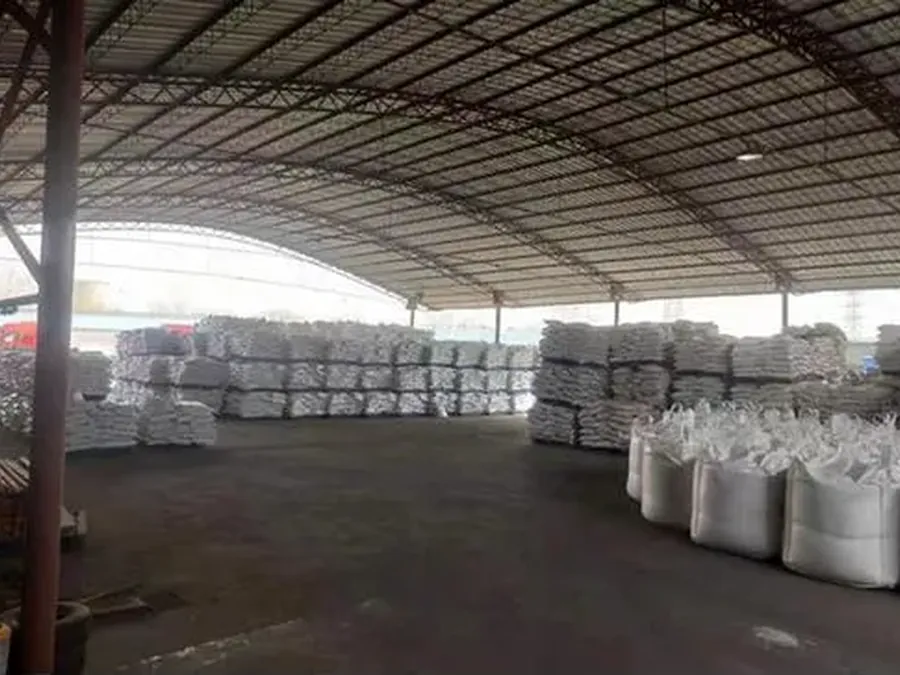 Covered storage with clear aisles so stock can be rotated and loaded in order