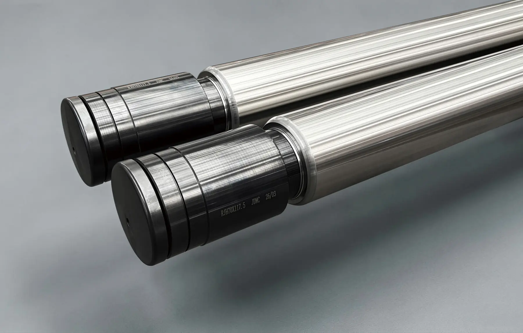 Leveller rolls for a leveling line