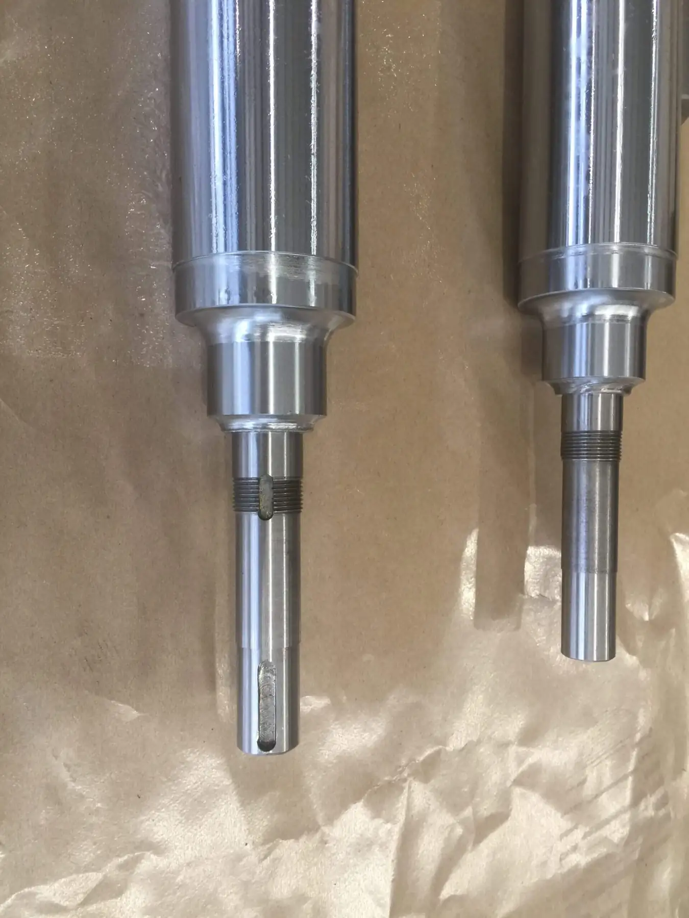 Chrome plated work roll for a 1450mm tension leveler