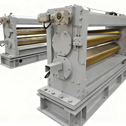 Tension leveler machine for an 850mm cut to length line