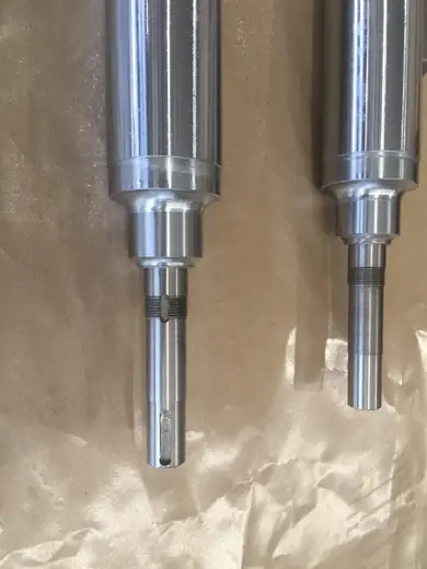 Chrome plated work roll for a 1450mm tension leveler