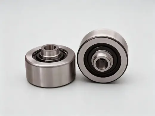 Through hardened roller wheels ready for assembly