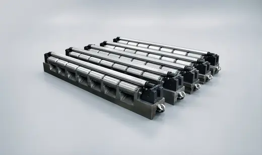 High precision scale breaker roll cassette for pickling lines