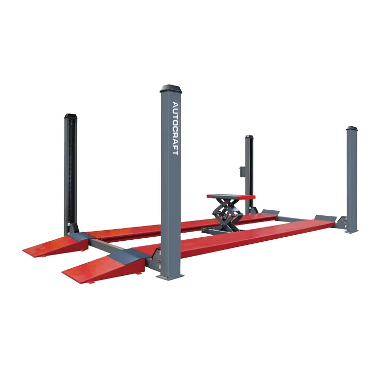 AFL80 8T four post lift with adjustable runways
