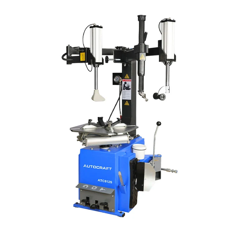 ATC812S swing column tyre changer with dual cylinder assistant arm