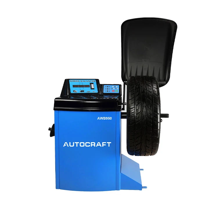 AWB950 LED display wheel balancer with protective cover