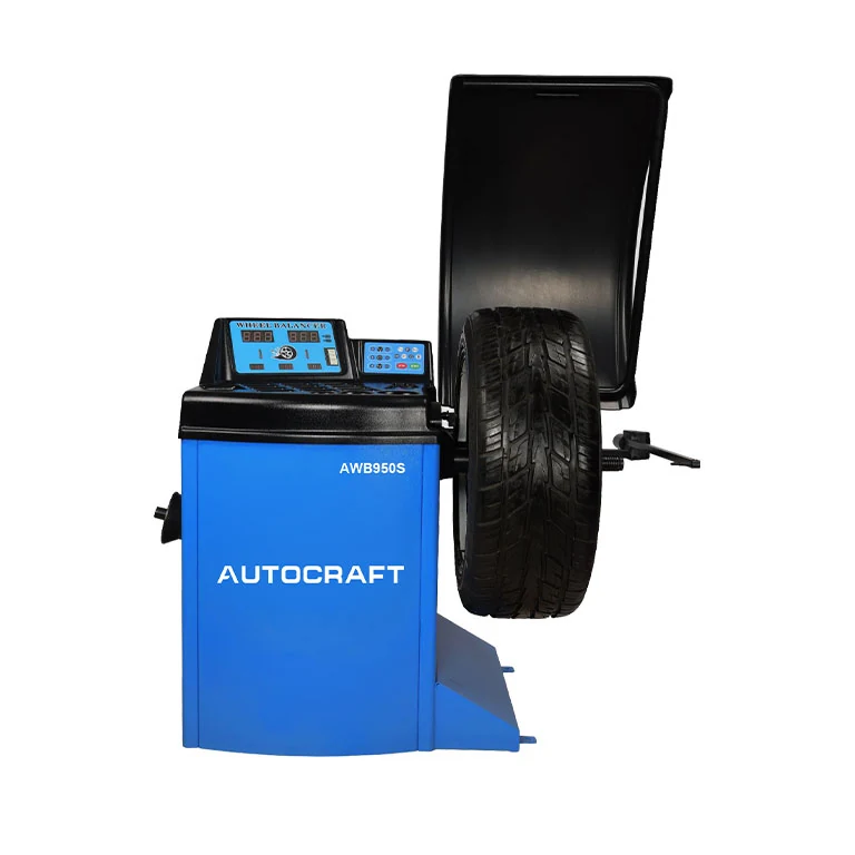 AWB950S LED display wheel balancer with protective cover