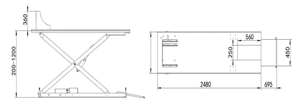 ASL08M specification table from the manufacturer