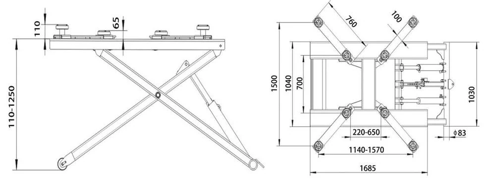 ASL27M specification table from the manufacturer