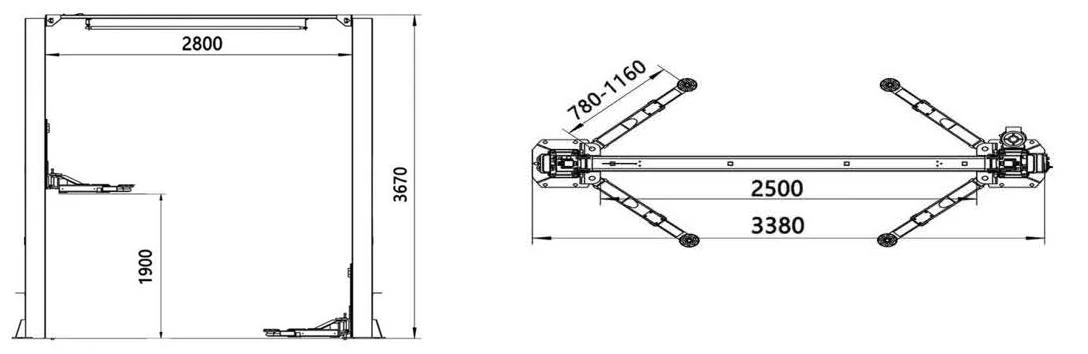 ATL40CS specification table from the manufacturer