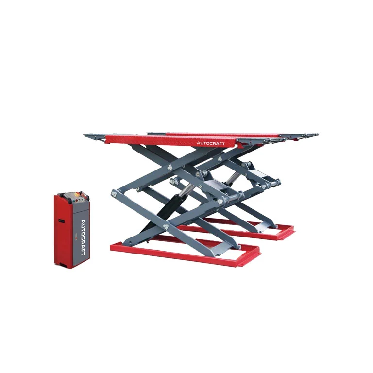 ASL30T super thin scissor lift with checkered plate platform