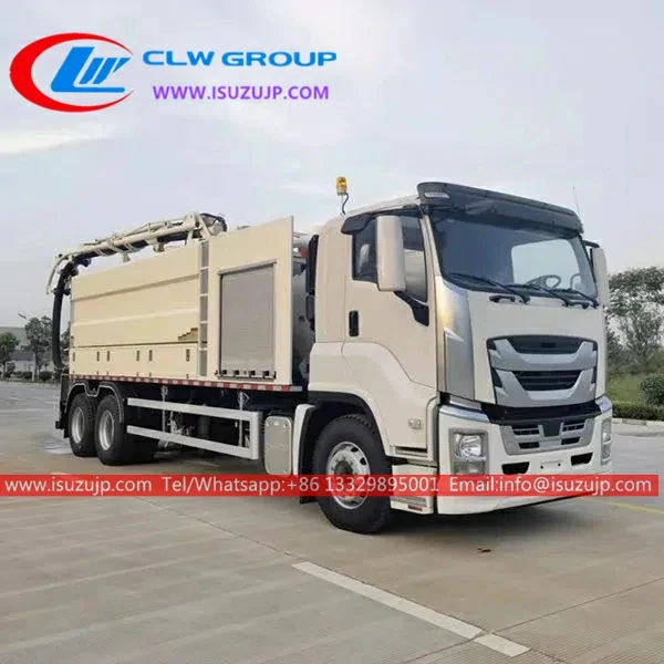 10 Wheel ISUZU GIGA 4000 Gallon Jet Vac Truck for Sale view 3