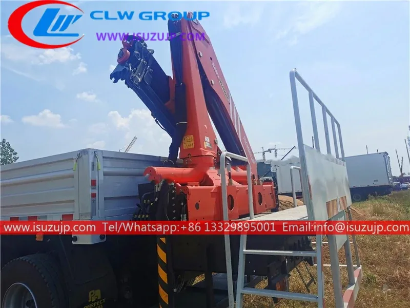 12 Wheel ISUZU GIGA Palfinger Knuckle Crane Lorry for Sale view 4